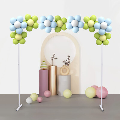 6.6ft Large Square Wedding Arch Metal Backdrop Stand Reception Party Decorations