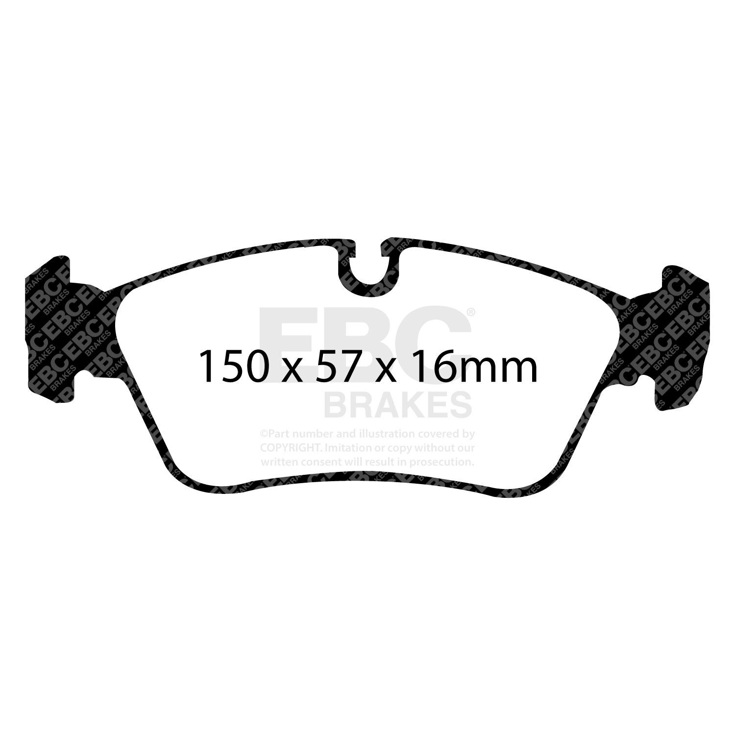 EBC DP81211RPX Track & Race Brake Pad Set
