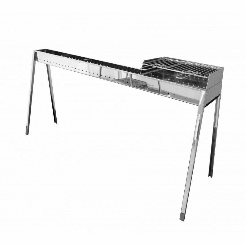 Brochetas De Acero Inoxidable Para Barbacoa Milano 100 + 40 Kit Mamparo Parrilla En Oferta Brochetas Barbacoa Acero Inoxidable Milano 100 + Kit Mampara Parrilla 40