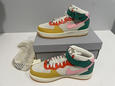 Size 9.5 - Air Force 1 Mid Vivid Sulfur and Rush Orange | eBay display picture 2