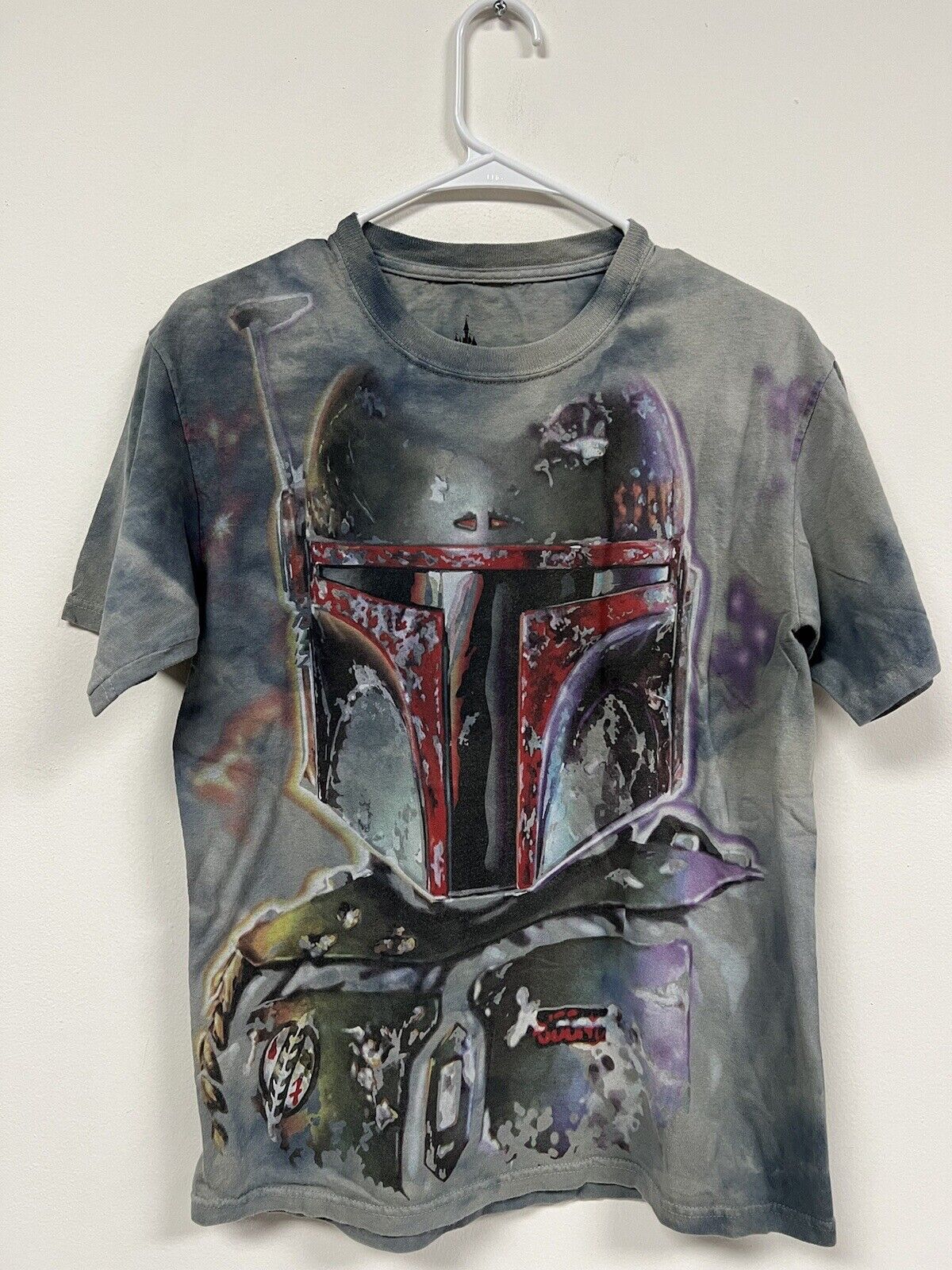 Star Wars Boba Fett T-Shirt Small Tie Dye Big Graphic Disney Parks Short  Sleeve | eBay