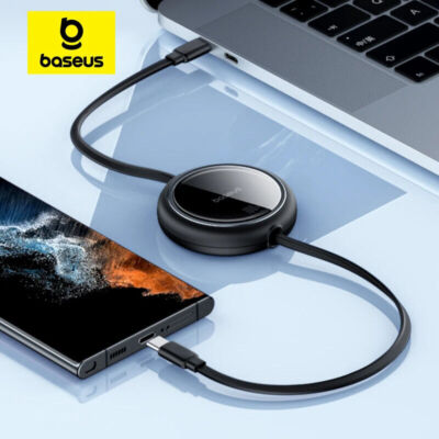 Retractable 100W USB C Cable For iPhone 15 15Pro 15ProMax iPad Fast Charge Cable