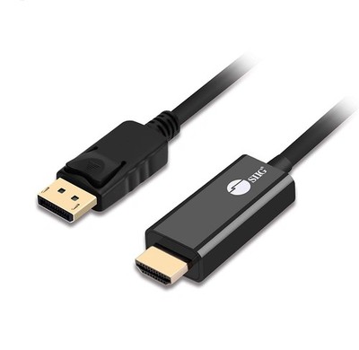 SIIG 6ft 4K DisplayPort 1.2 To HDMI Cable