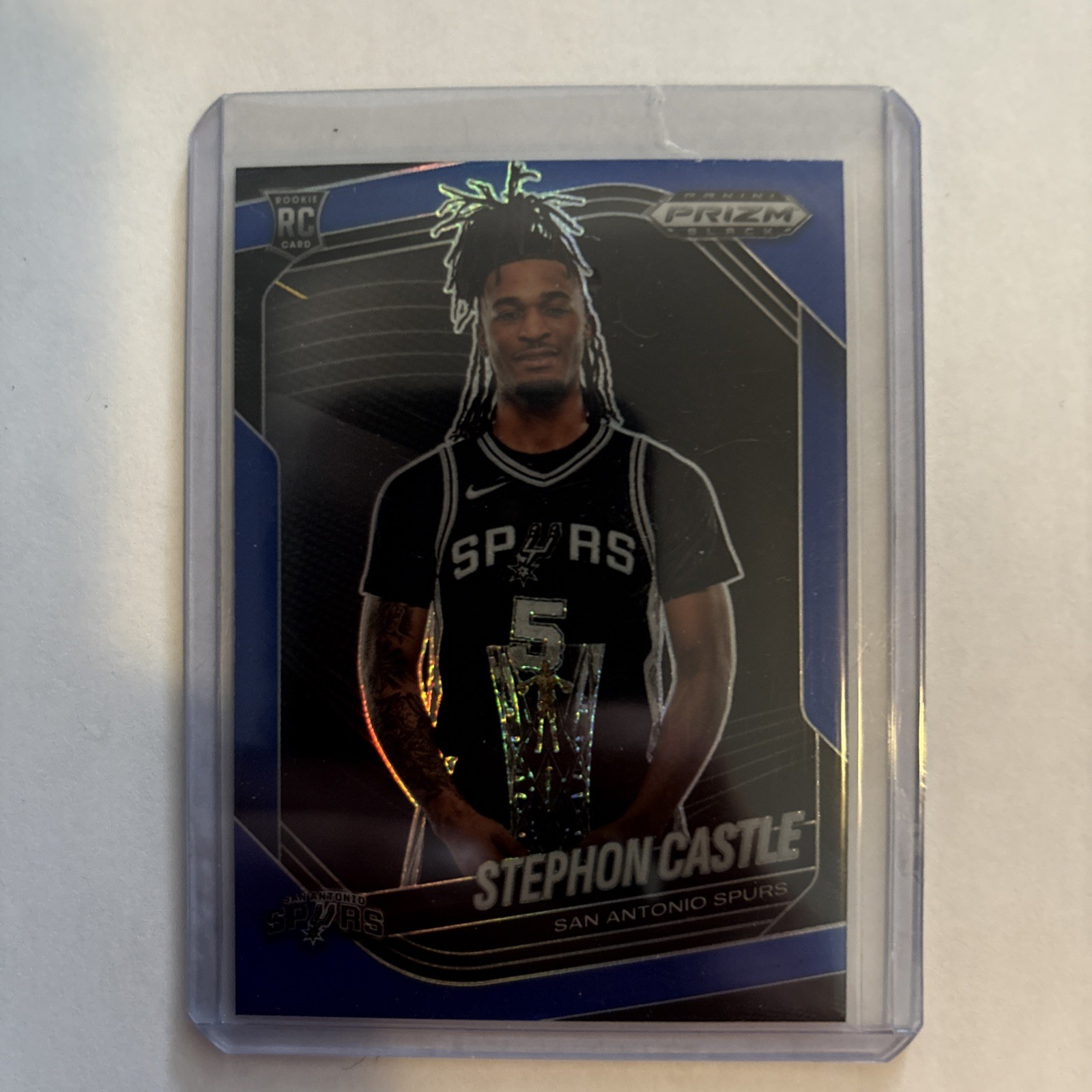 2024-25 Panini Prizm Black - Stephon Castle, Stephon Castle #96 Blue Prizm /199 