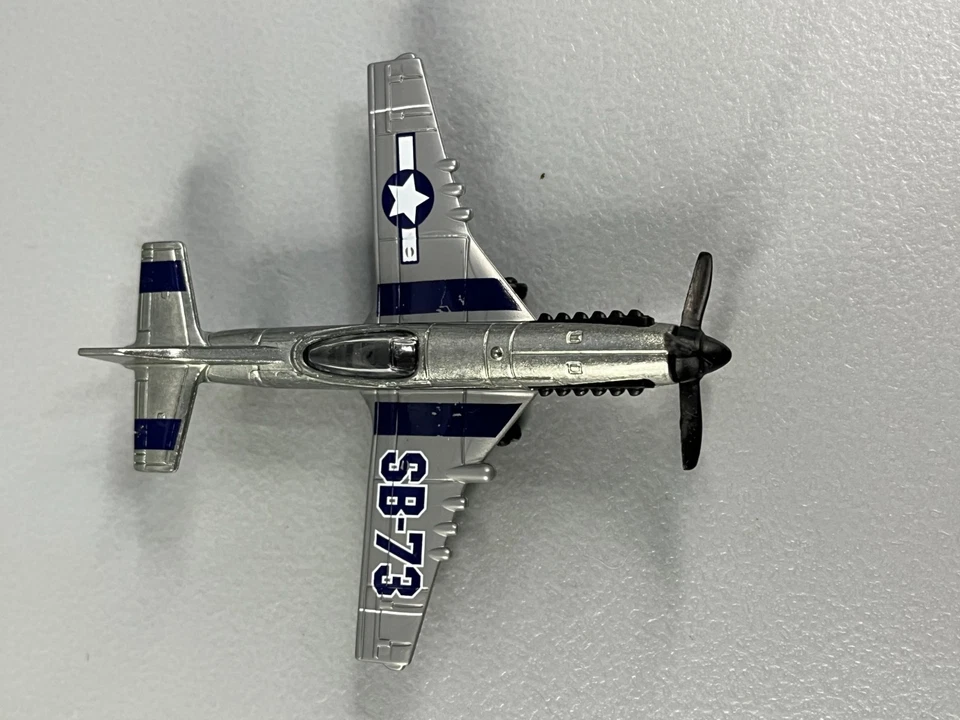 Lot of 3 Diecast Planes & Helicopter, Stunt Plane, A-4E Skyhawk, Police Chopper - Image 2 of 4