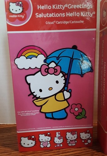 2 HELLO KITTY Personal cutting Paper CRAFT DieCuts Provo Craft Machine Cartridge - Picture 2 of 7