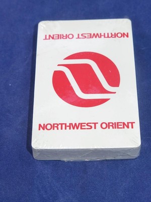 VINTAGE AERONAUTICA Northwest Orient Airlines (USA) Playing Cards 1970s SEALED