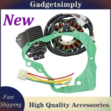 FITS XV250 VIRAGO/V-STAR MAGNETO COIL STATOR+VOLTAGE REGULATOR RECTIFIER+GASKET