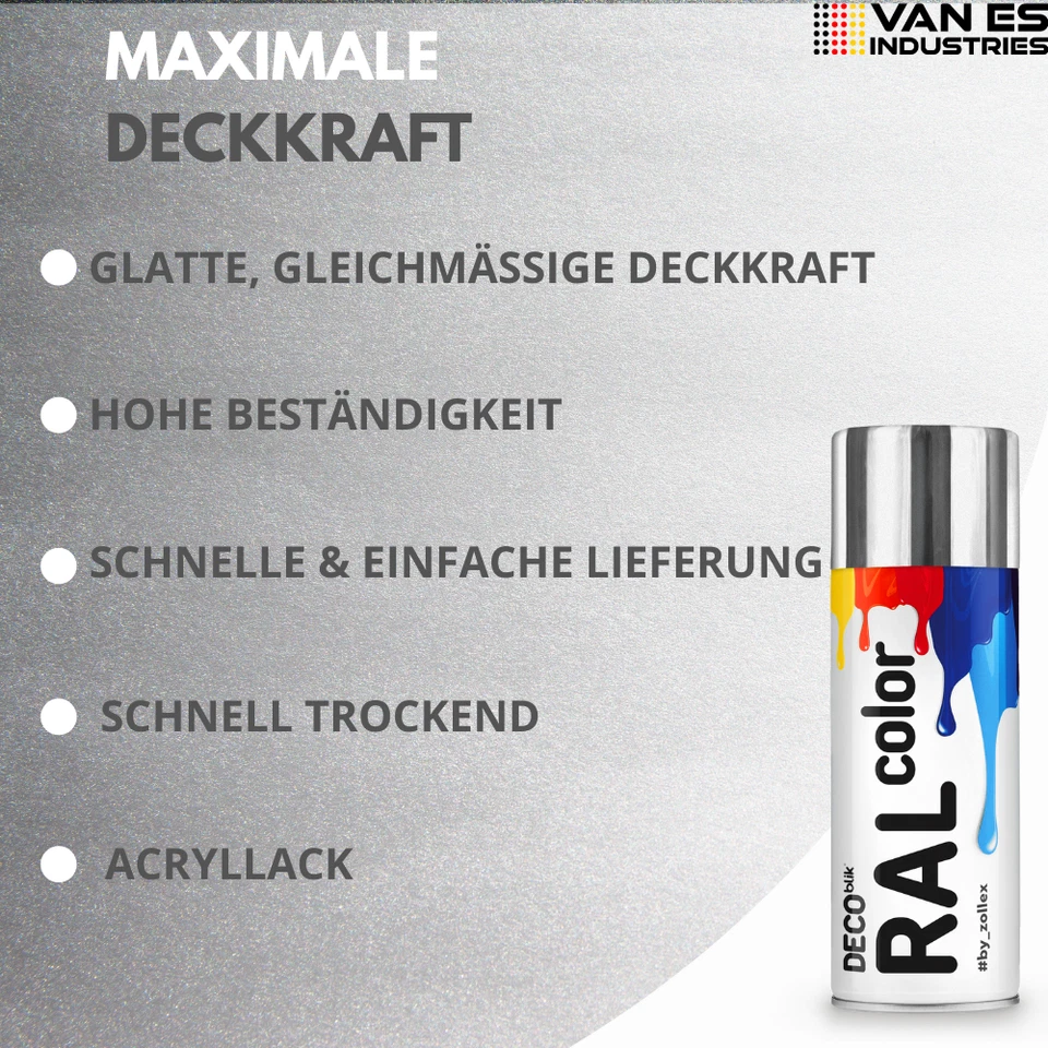 Chromlack DECO silber 3x 400ml Chromefarbe Chrome Spray Chromspray Effektspray - Bild 4 von 4