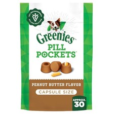 Greenies Pill Pockets for Dogs Peanut Butter Large,Soft Dog Treats, 7.9 oz