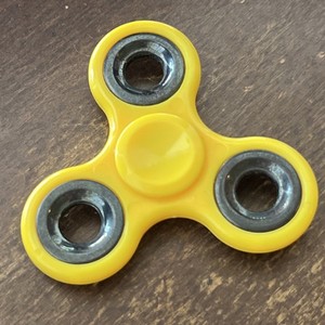 Yellow Fidget Spinner Toy