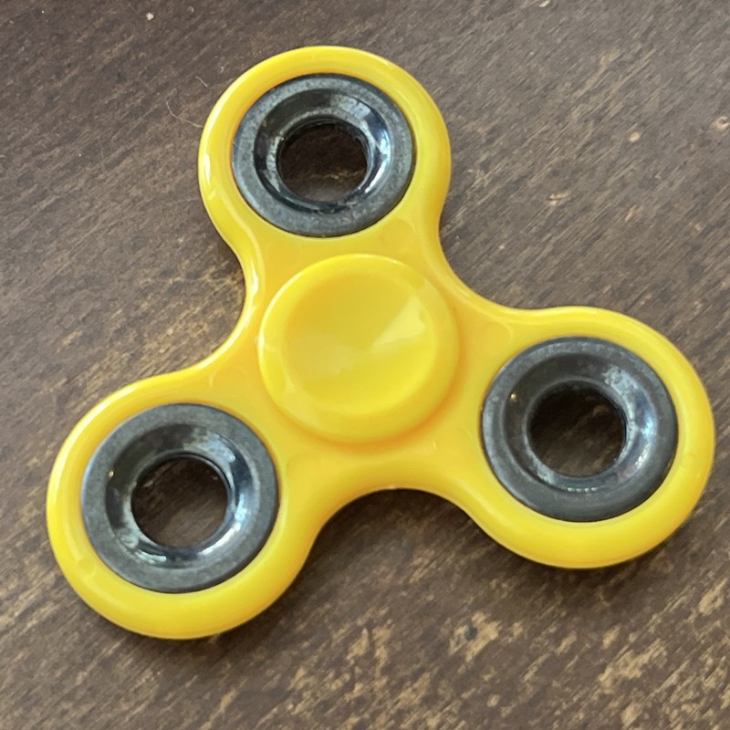 Yellow Fidget Spinner Toy
