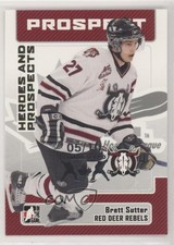 2006-07 ITG Heroes and Prospects Spring Expo 5/10 Brett Sutter #123 6be