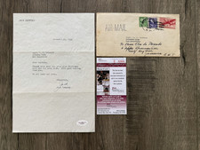 1949 Jack Dempsey Autograph Signed Letter to Captain G.U. Stewart/ Coast Guard