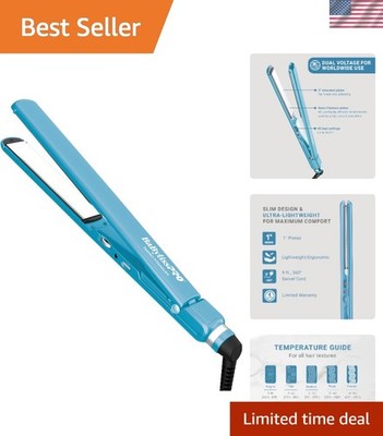 Lightweight Nano Titanium Hair Straightener - Smooth, Shiny Results in Minutes