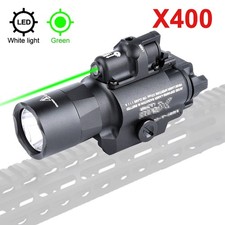 2in1 X400 1000lm Led Flashlight Light Green Laser Dot Sight Pendant Lamp Torch