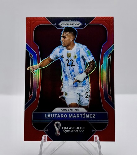 Lautaro Martinez [Red] #5 2022 Panini Prizm World Cup card
