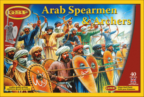 SAGA The Crescent - The Cross Miniatures Arab Spearmen - Archers GPB GBP04