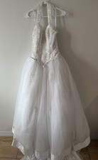 Davids Bridal White Michaelangelo Wedding Dress Size 6