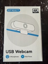 EMEET SmartCam Nova 4K Webcam for PC Laptop Autofocus Dual Mics USB Plug Play