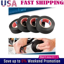 4Pcs Cloth Tape Wire Electrical Wiring Harness Car Auto SUV Truck 19mm*15m US*