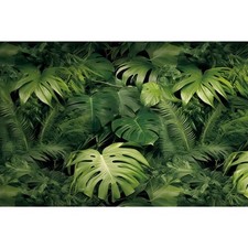 AWERT 36x18 inches Tropical Leaves Terrarium Background Polyester Reptile Hab...