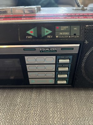 Panasonic Boombox 1986 RC-X700, Entrées RCA, égaliseur, Révisé, Vintage