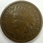 1905 Indian Head Cent Exact Coin Imaged #IND2201