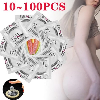 10/100X Latex Condoms Bulk Ultra Thin Extended Pleasure Extra Time Sex Delay