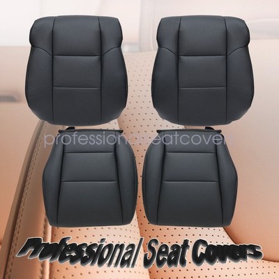 Both Side Bottom & Lean Back Leather AC Seat Cover For 2009-2014 Acura TSX Black