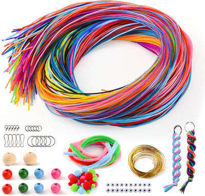 295 Stück Scooby DOO Bänder Set, Scoubidou Bänder, Knüpfbänder Mit Keychain, Hak