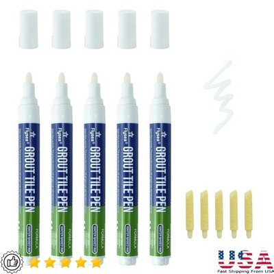 Tile Gap Filler Pen 5 Pack Quick Dry Grout Restorer Tool Surface Cleaning New