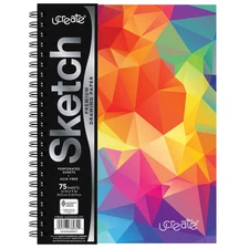 UCreate 9x12 Multi Color Sketch Book Heavyweight Drawing Paper 72 lb