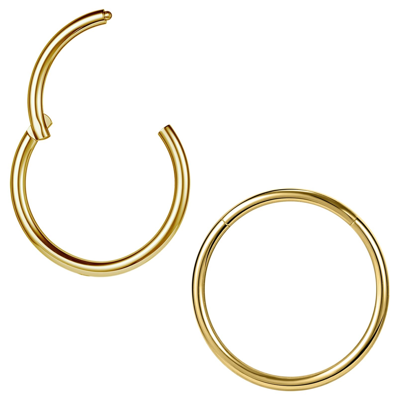 Piercing cartilage anti allergie en titane ASTM F136 pour soulager les oreilles sensibles