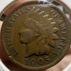 1905 Indian Head Cent Penny 1¢