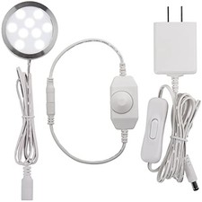 Under Cabinet Lighting, Single LED Puck Light for Kitchen Cool White 6000K