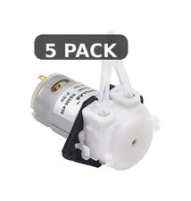 5 pack 12V Peristaltic Liquid Dosing Pump Mini Water Pump for Aquarium Tank A20