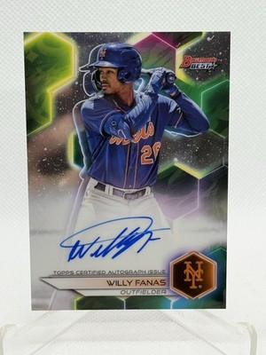 2023 Bowman's Best - Best of 2023 Autographs Willy Fanas #B23-WFS (AU, RC) Mets