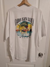 Vintage Cabo San Lucas, Mexico T-shirt XXL white mens