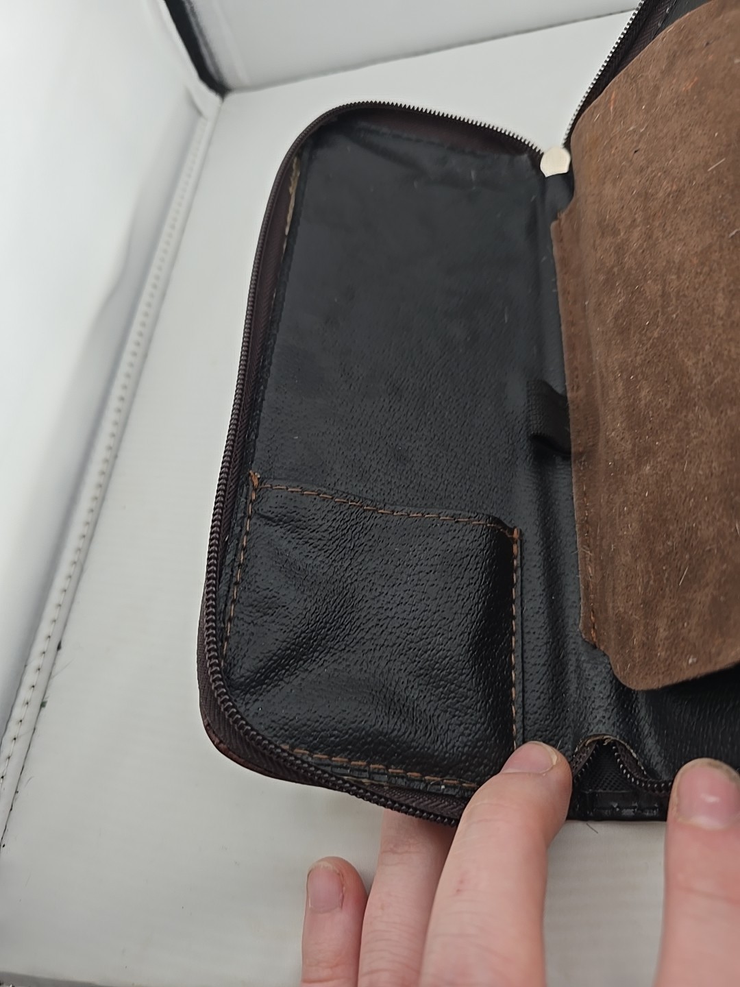 Leather Shears Shear Case Slot For 2 Pairs Sets Divider Storage Pocket