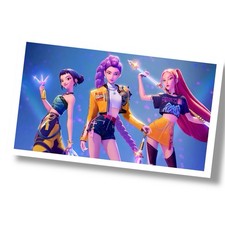 Kpop Demon Hunters Sticker Kpop Glossy Huntrix Decal