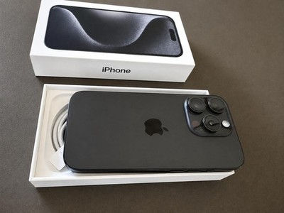iPhone 15 Pro 128 GB Titan Schwarz   sehr guter Zustand   OVP