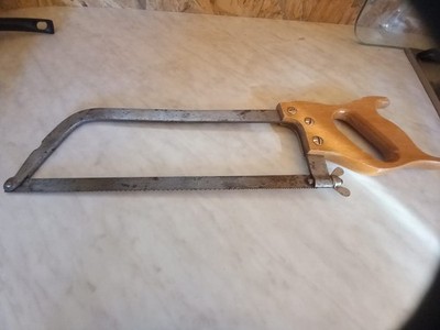 Knochensäge Fleischsäge Metzgersäge Edelstahl Gastro vintage retro Fa: F. G. F.
