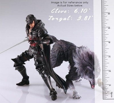 Final Fantasy XVI Bring Arts Clive Rosfield & Torgal Action Figure