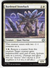 MAGIC MTG BURDENED STONEBACK 8 LORWYN ECLIPSED