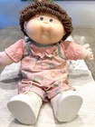 VINTAGE 1978-1982 CABBAGE PATCH KIDS DOLL BROWN HAIR SIGNED XAVIER ROBERTS