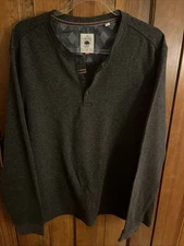 Copper Oak Supply Men's Long Sleeve Henley Top Size XL (A035)