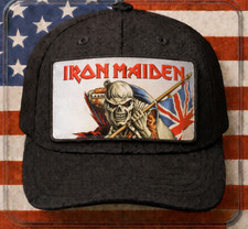 Iron Maiden Hat, Removable Metal Patch, Snapback