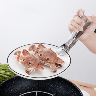 Pinza Antiscottatura Per Piatti E Ciotole In Acciaio Inox – Presina Universale Con Impugnatura Ergonomica E Molla – Utile Strumento Da Cucina Per Non Scottarsi