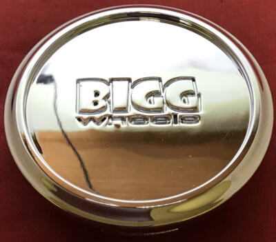 ONE NEW BIGG WHEELS CENTER CAP EMR0406-CAP SG0010 LG1001-51 CHROME 2 3/8'' 11400